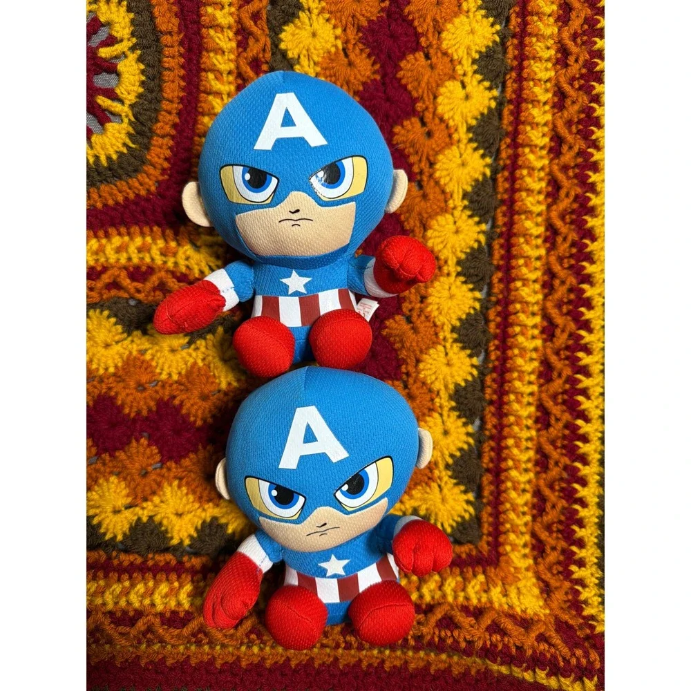 Marvel Ty Captain America Hulk & GI Joe Snake Eyes Plush Bundle 4pc Set